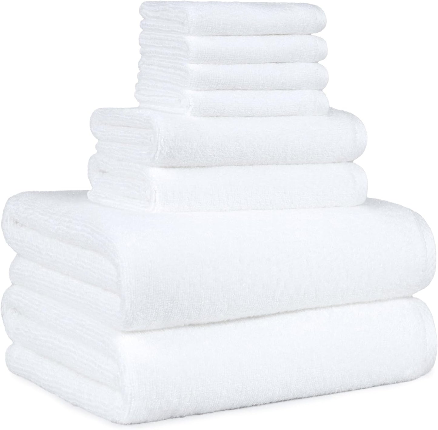Amazon Basics 2 Piece Quick-Dry Oversize Bath Towel, 100% Cotton, Lake Blue, 54" x 30"