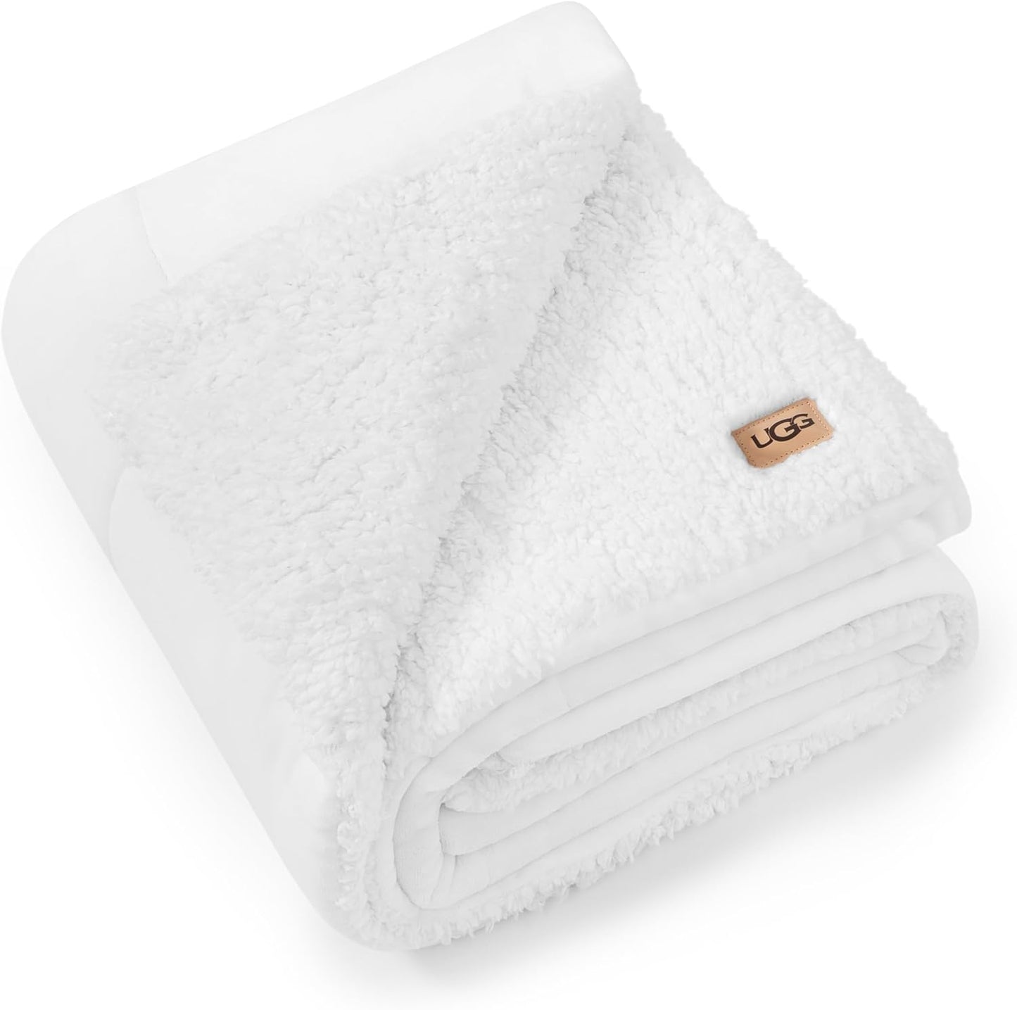 UGG Nita Throw Blanket Soft Reversible Plush Throw for Couch or Bed Washable Warm Fluffy Blanket for College Dorm Essentials and Bedding with Down Alternative Fill, 50-inch x 70-inch, Charcoal Grey