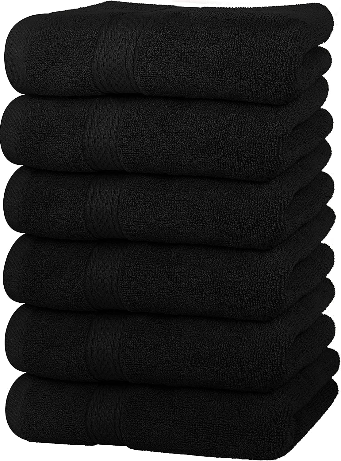 Utopia Towels 6 Pack Premium Hand Towels Set, 16 by 28 inches, 100% Ring Spun Cotton, Ultra Soft and Highly Absorbent 600GSM Towels for Bathroom, Gym, Shower, Hotel, and Spa, Grey