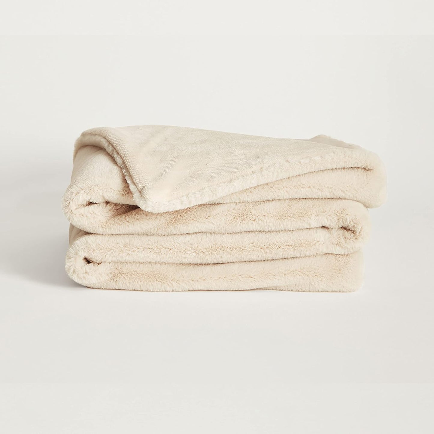 UnHide Lil’ Marsh | Faux Fur Blanket | Durable, Lightweight, Extra Soft Blanket | Machine Washable | Add a Layer of Softness to Any Bed, Couch, or Reading Chair | Rosy Baby, Medium (60” x 80”)