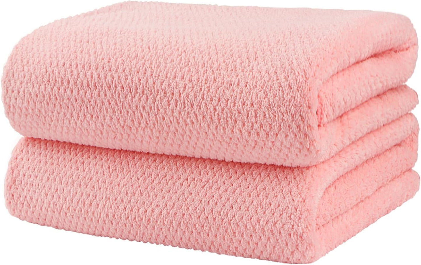 HOMEXCEL Bath Towels Pack of 2, (27 x 54 Inches) Microfiber Ultra Soft Highly Absorbent Bath Towel Set, Lightweight and Quick Drying Towels for Body, Sport, Yoga, SPA, Fitness, Grey