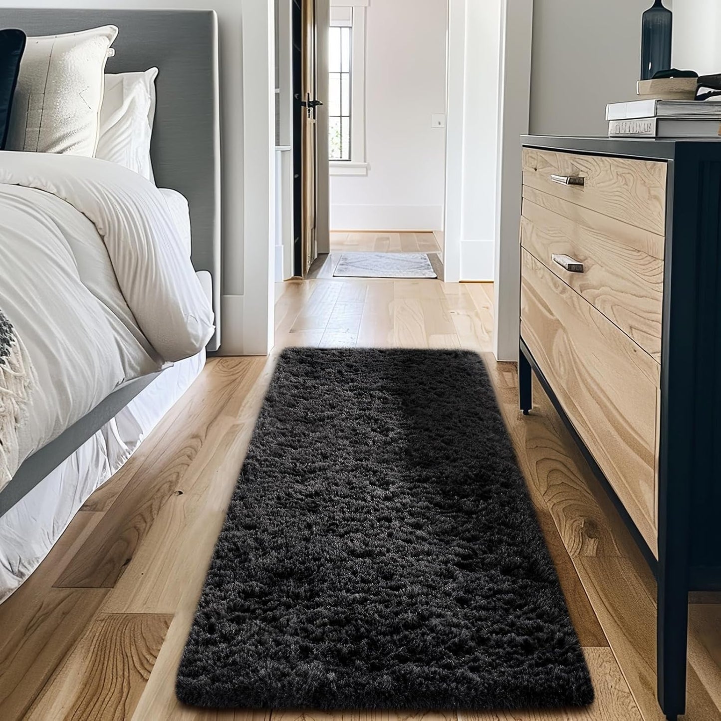 Ophanie Upgrade 5x8 Rugs for Living Room,Grey Fluffy Carpet Large Fuzzy Plush Shag Comfy Soft,Non-Slip Indoor Floor Carpet,for Kids Boys Girls,Room,Bedroom,Playroom,Home Decor Aesthetic
