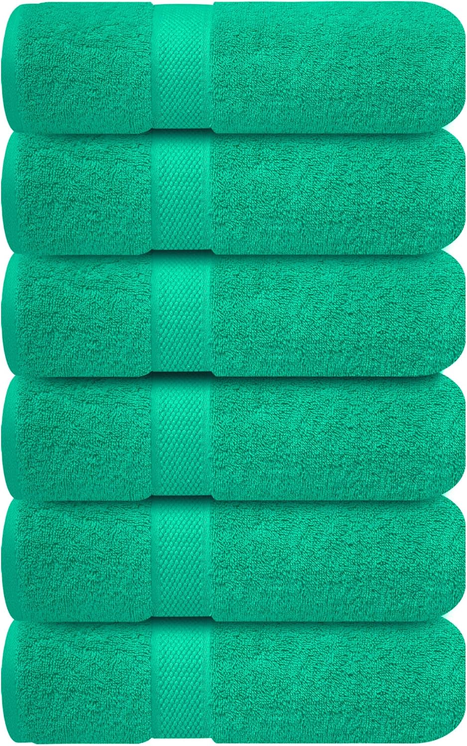 Infinitee Xclusives Premium White Bath Towels for Bathroom Set of 4 (27x54 Inches), 100% Soft Ring-Spun Cotton Bathroom Towels (Brilliant White, Bath Towels)