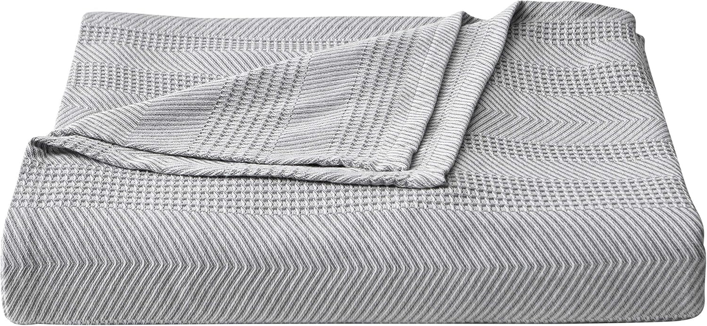 Nautica Blanket Soft Cotton Bedding, Medium Weight for All Seasons, Queen, Navy