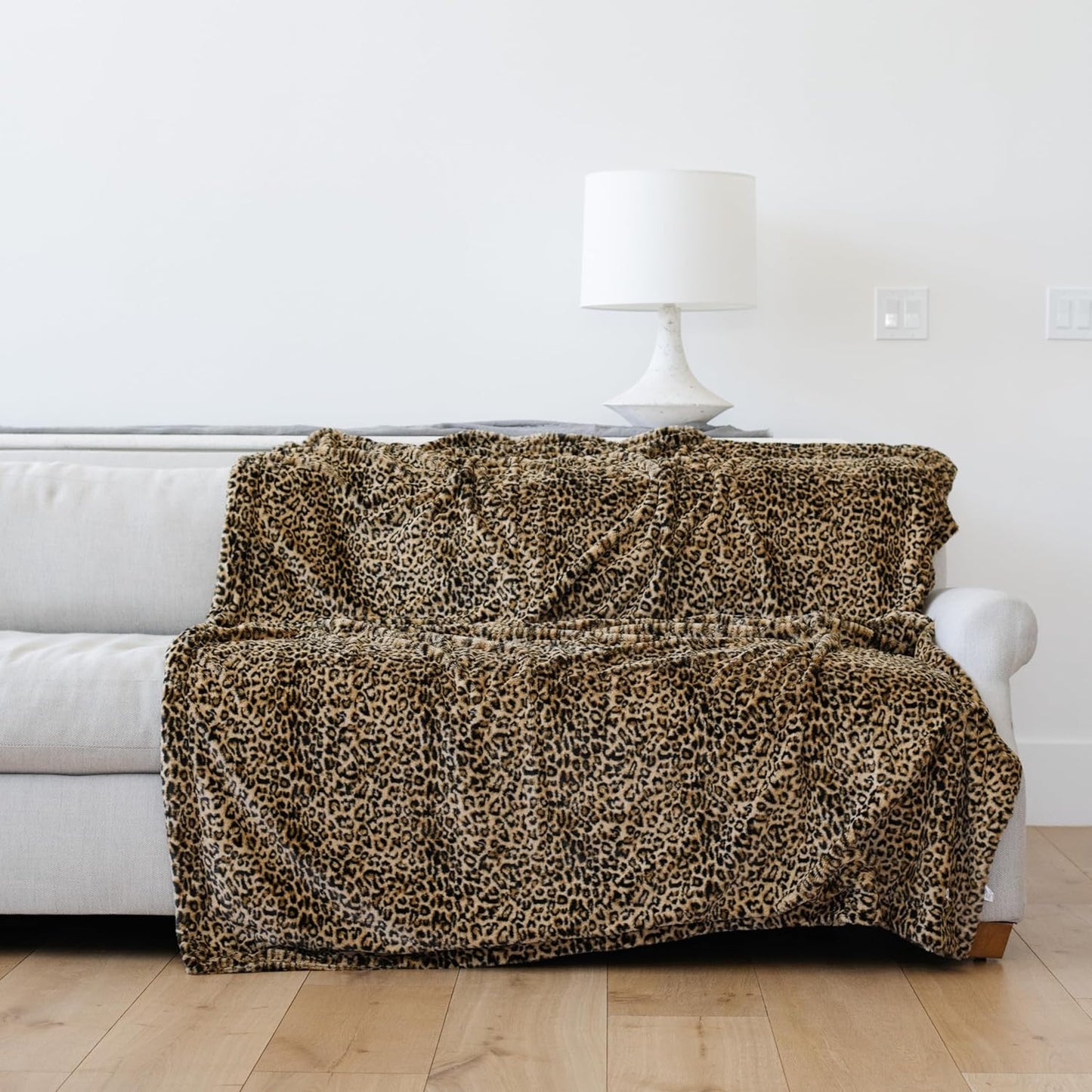 GRACED SOFT LUXURIES Throw Blanket Softest Warm Elegant Cozy Faux Fur Aesthetic for Home, Couch, Sofa, Bed, Living Room (Solid Ivory, Extra Large 60" x 80")